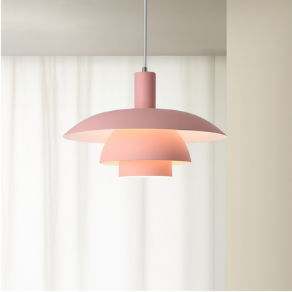 Hanglamp Scandinavisch met Gelaagde Kap en Verstelbare Hoogte
