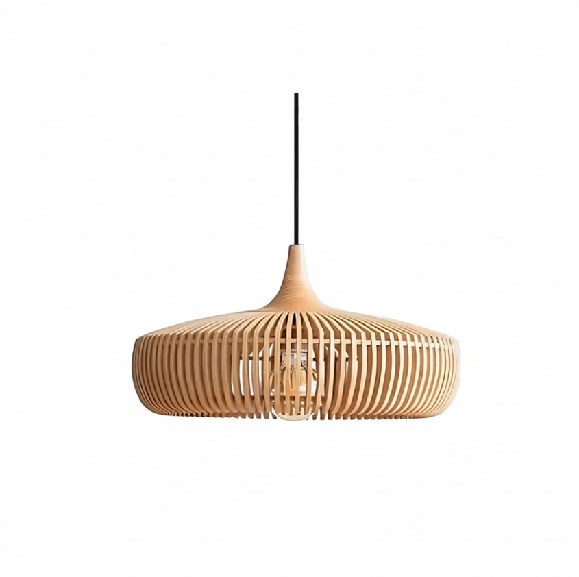 Hanglamp Scandinavisch met Lamellen Design en E27 Fitting