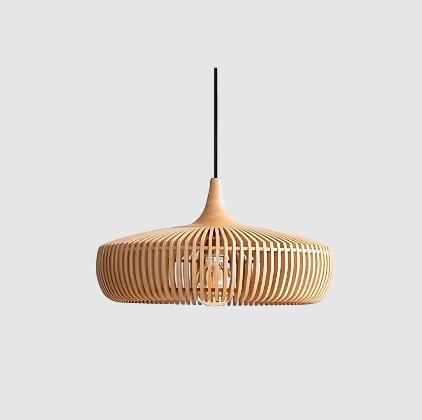 Hanglamp Scandinavisch met Lamellen Design en E27 Fitting