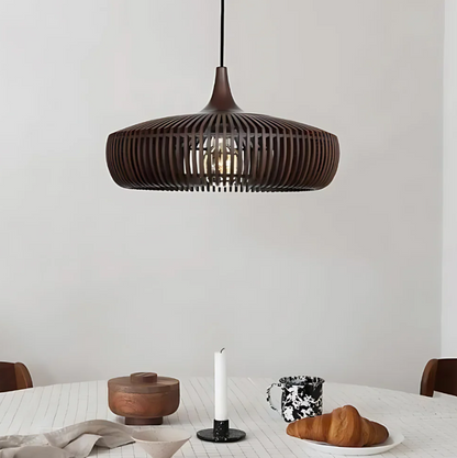 Hanglamp Scandinavisch met Lamellen Design en E27 Fitting