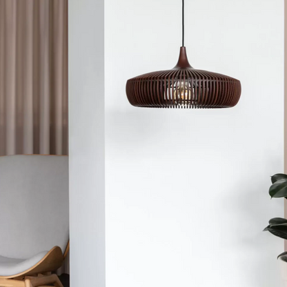 Hanglamp Scandinavisch met Lamellen Design en E27 Fitting