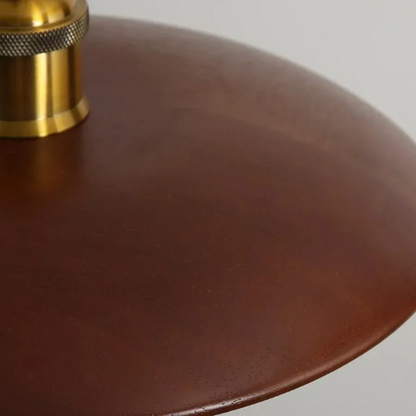 Hanglamp Scandinavisch met Ronde Houten Kap en Verstelbare Hoogte
