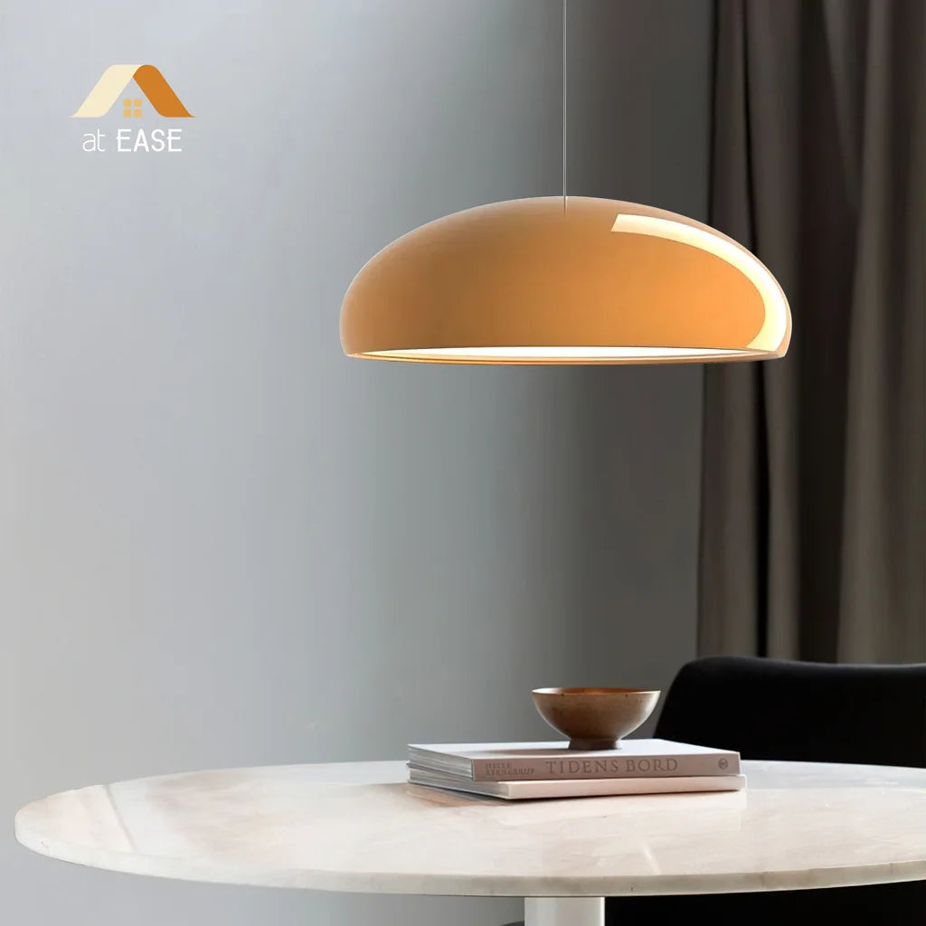 Hanglamp Scandinavisch met Ronde Schaalvorm en E27 Fitting