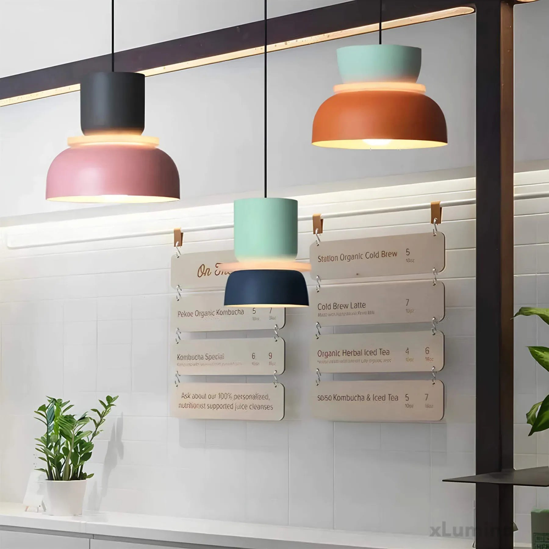 Hanglamp Scandinavisch met Tweelaagse Kap en Verstelbare Hoogte