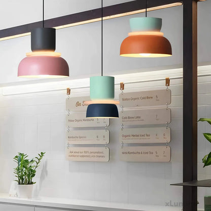 Hanglamp Scandinavisch met Tweelaagse Kap en Verstelbare Hoogte