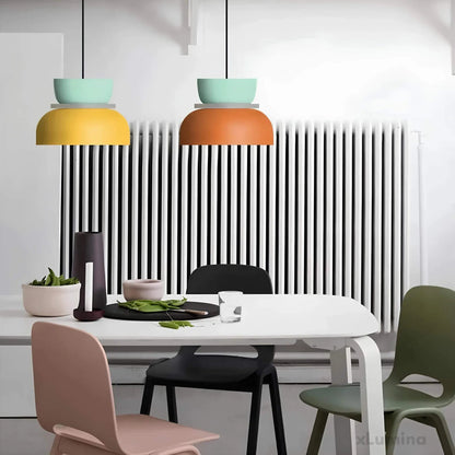 Hanglamp Scandinavisch met Tweelaagse Kap en Verstelbare Hoogte