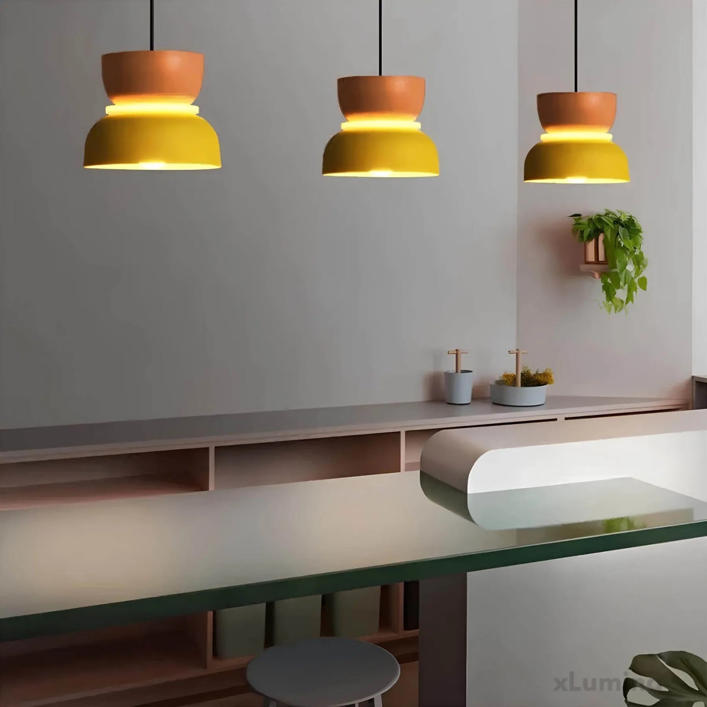 Hanglamp Scandinavisch met Tweelaagse Kap en Verstelbare Hoogte