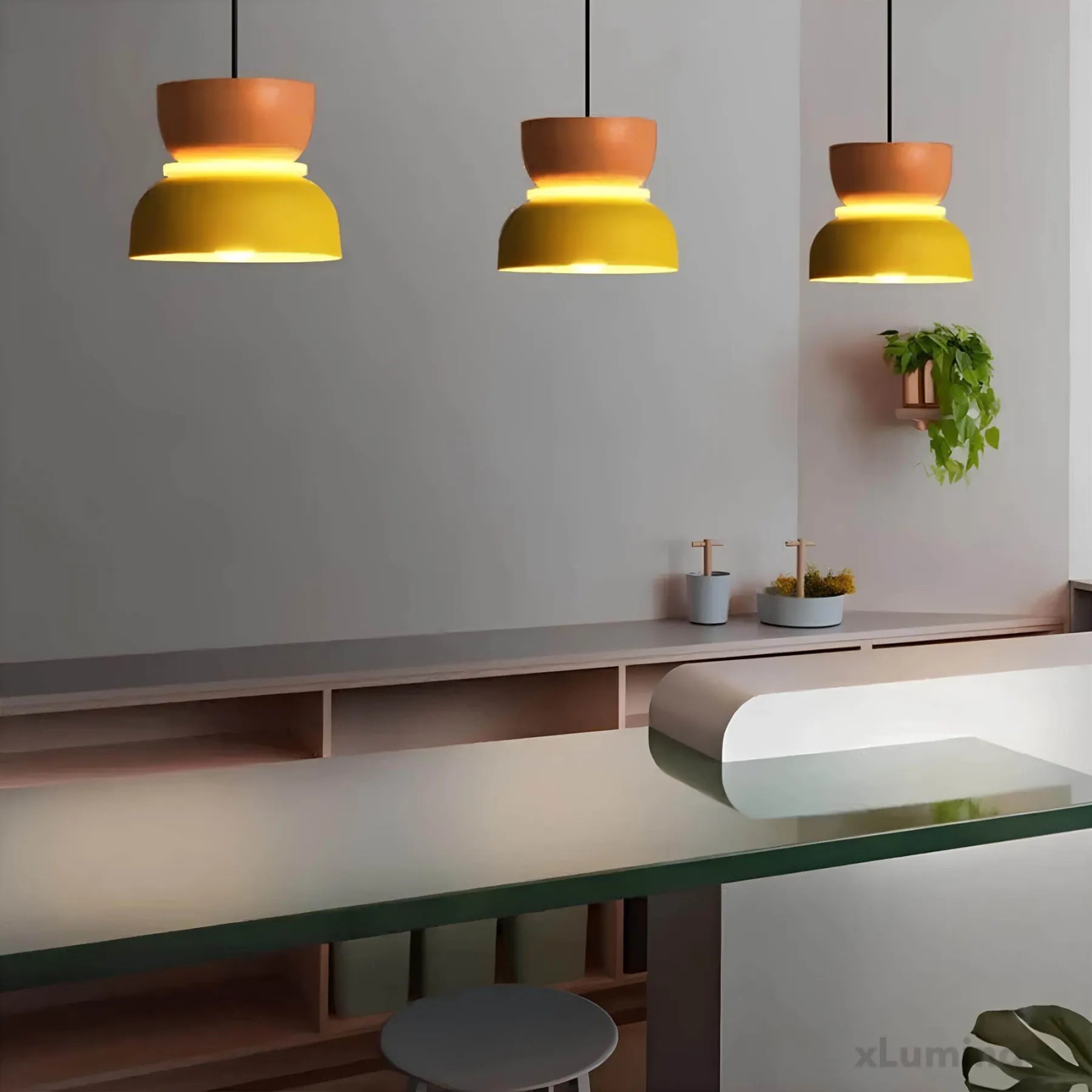 Hanglamp Scandinavisch met Tweelaagse Kap en Verstelbare Hoogte
