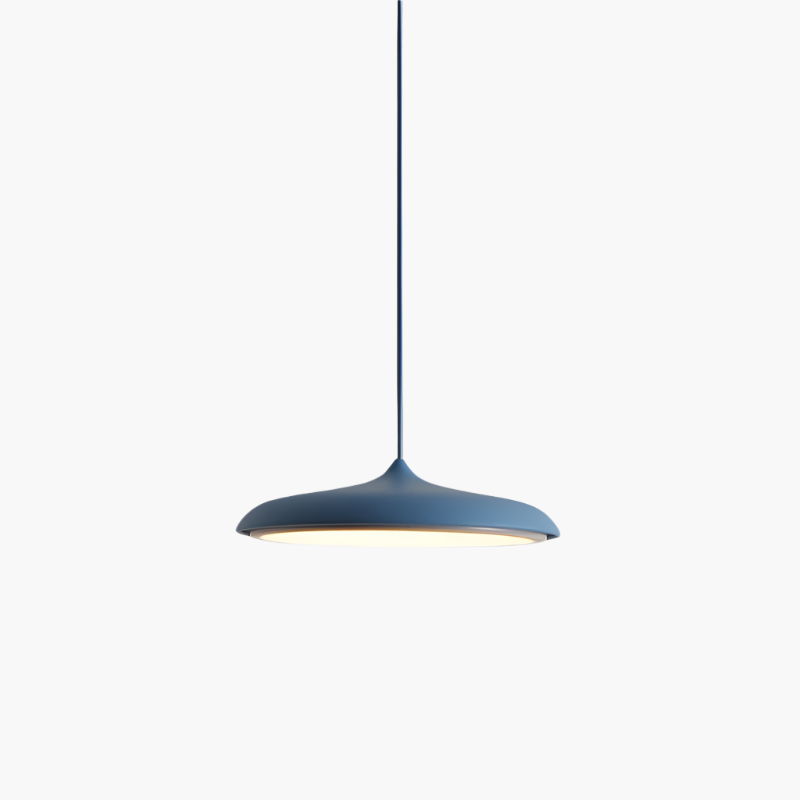 Hanglamp Scandinavisch Minimalistisch met Platte Ronde Kap en Geïntegreerde LED