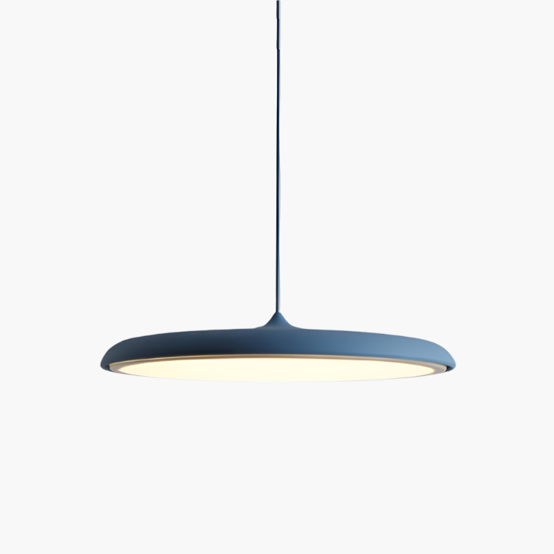 Hanglamp Scandinavisch Minimalistisch met Platte Ronde Kap en Geïntegreerde LED