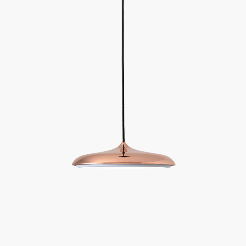 Hanglamp Scandinavisch Minimalistisch met Platte Ronde Kap en Geïntegreerde LED