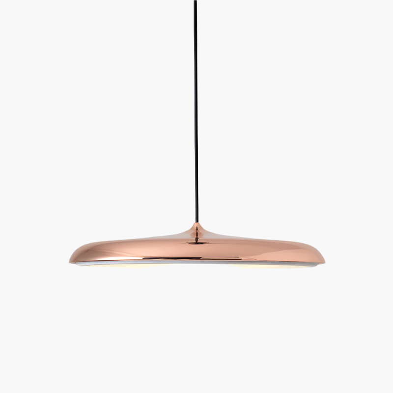 Hanglamp Scandinavisch Minimalistisch met Platte Ronde Kap en Geïntegreerde LED