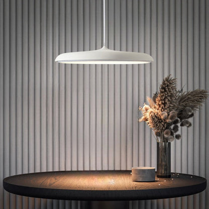 Hanglamp Scandinavisch Minimalistisch met Platte Ronde Kap en Geïntegreerde LED