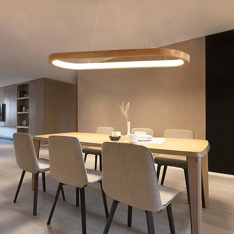 Hanglamp Scandinavisch Ovaal met Geïntegreerde LED en Drieweg Kleurwissel