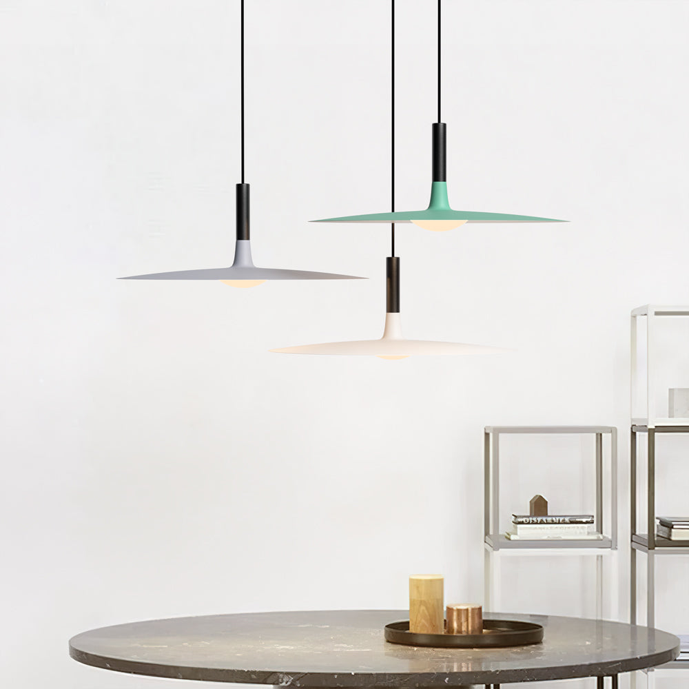 Hanglamp Scandinavisch Plat met Slank Design en Warm LED Licht