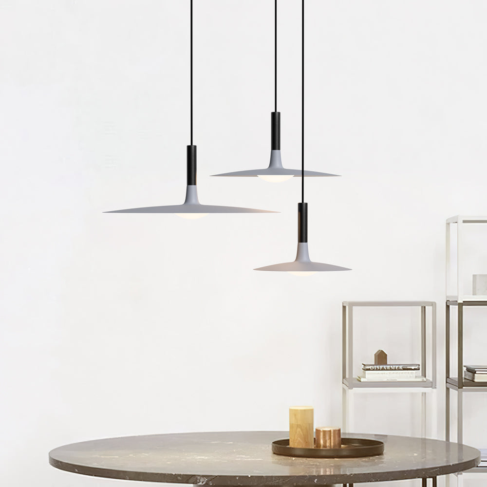 Hanglamp Scandinavisch Plat met Slank Design en Warm LED Licht