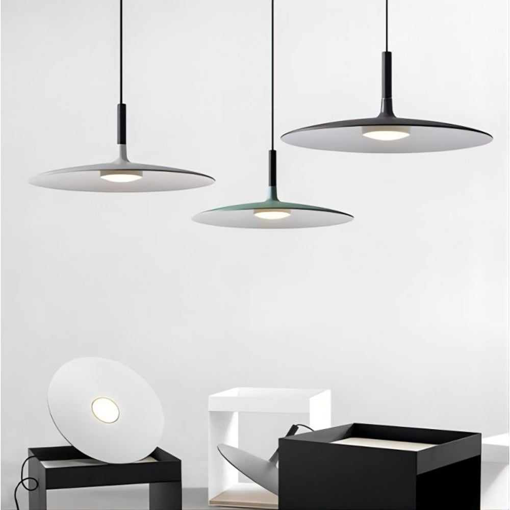 Hanglamp Scandinavisch Plat met Slank Design en Warm LED Licht