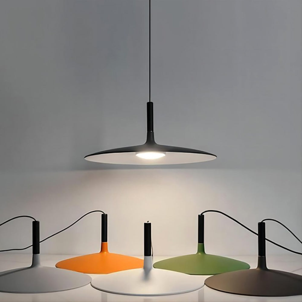 Hanglamp Scandinavisch Plat met Slank Design en Warm LED Licht