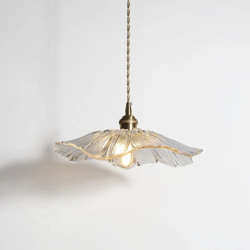 Hanglamp Vintage met Bloemvormige Glazen Kap