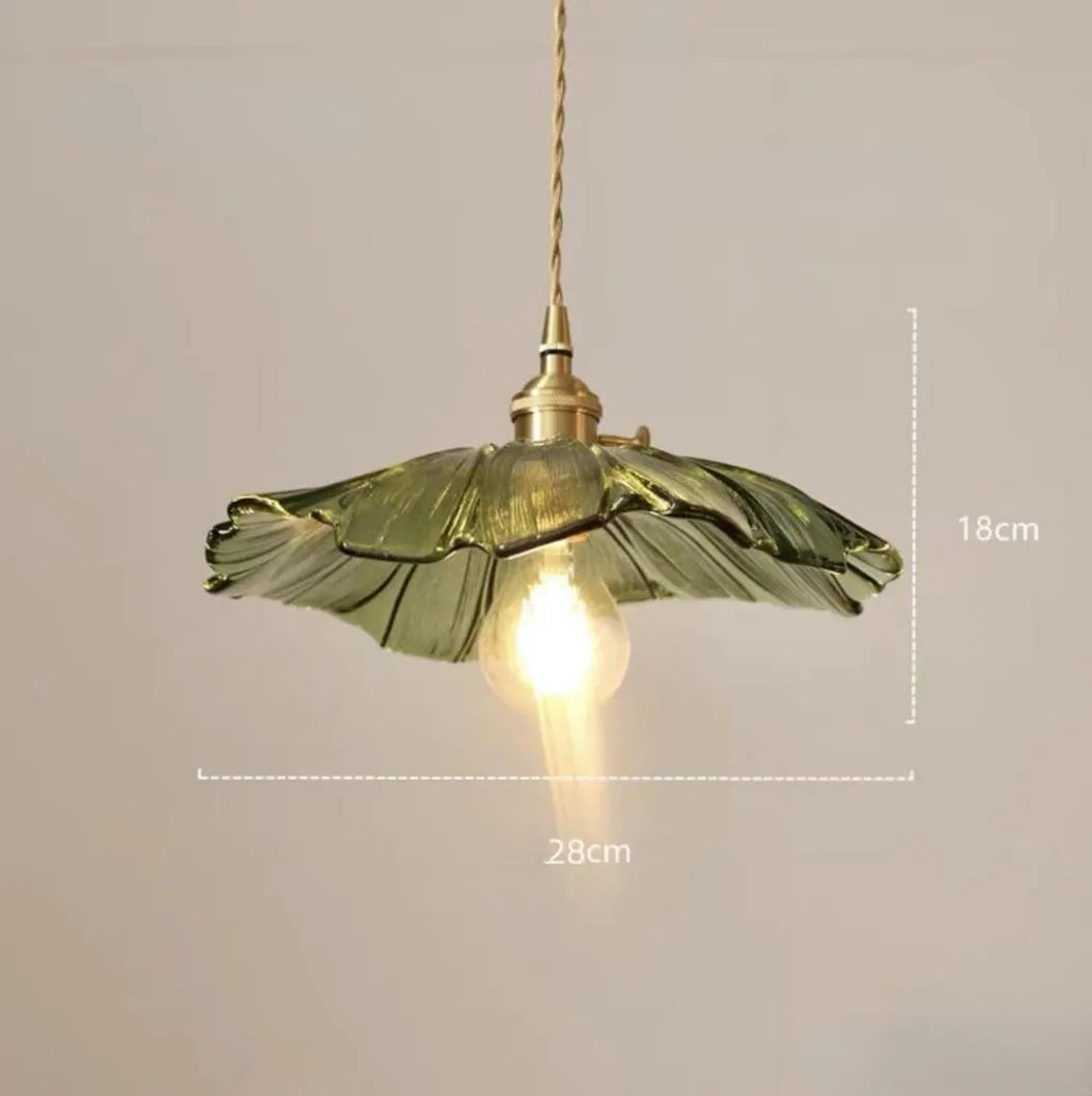 Hanglamp Vintage met Bloemvormige Glazen Kap
