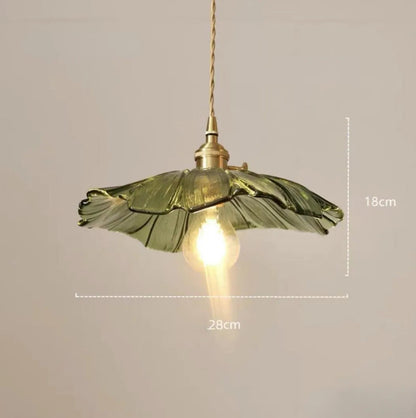 Hanglamp Vintage met Bloemvormige Glazen Kap