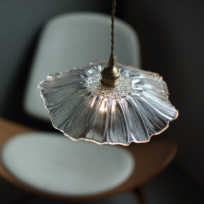 Hanglamp Vintage met Bloemvormige Glazen Kap