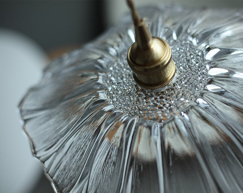 Hanglamp Vintage met Bloemvormige Glazen Kap