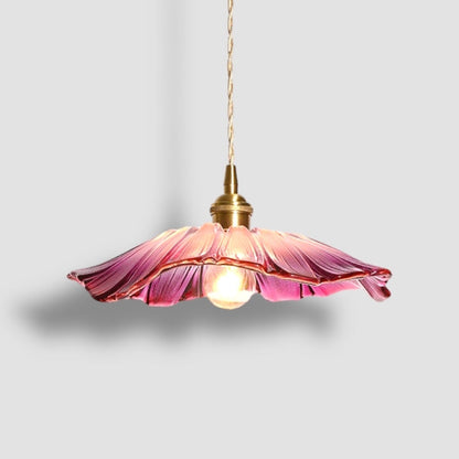 Hanglamp Vintage met Bloemvormige Glazen Kap