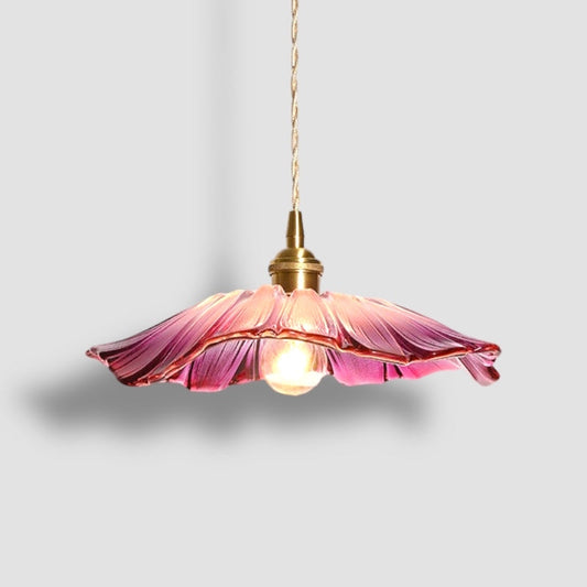 Hanglamp Vintage met Bloemvormige Glazen Kap