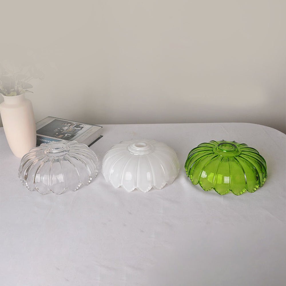 Hanglamp Vintage met Glazen Bloemvormige Kap en Gedraaid Snoer