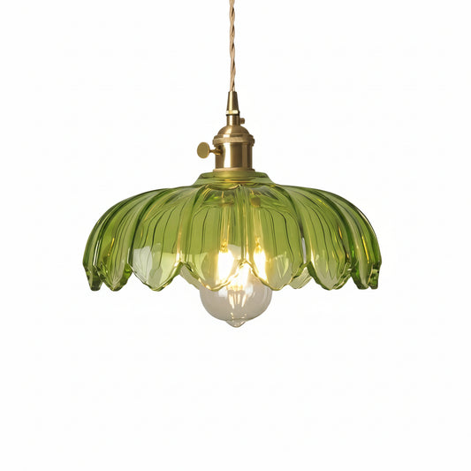 Hanglamp Vintage met Tulpvormige Glazen Kap en Verstelbare Hoogte