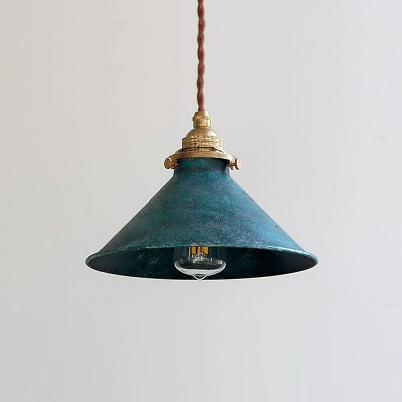 Hanglamp Vintage Rustiek met Conische Kap en Verstelbare Hoogte
