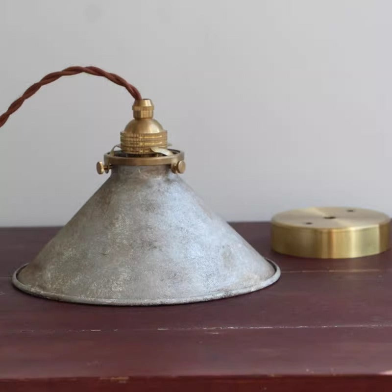 Hanglamp Vintage Rustiek met Conische Kap en Verstelbare Hoogte