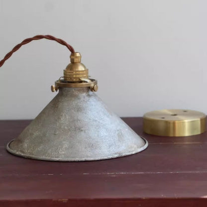 Hanglamp Vintage Rustiek met Conische Kap en Verstelbare Hoogte