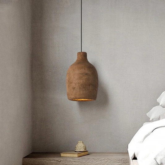 Hanglamp Vintage Wabi-Sabi met Flesvorm en E27 Fitting