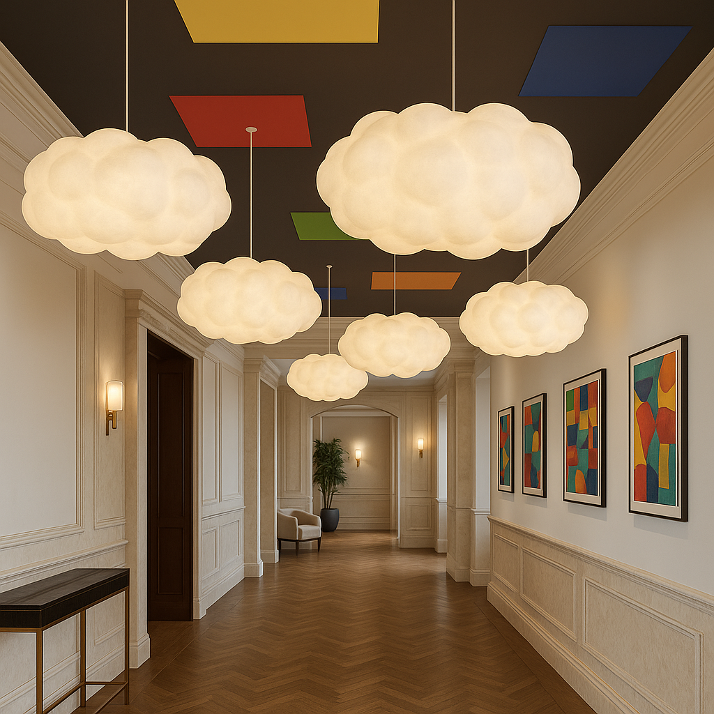 Hanglamp Wolk Modernistisch met Wolkvorm en Verstelbare Hoogte