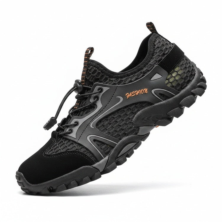 Heren Wandelschoenen met Anti-slip Zool en Elastische Vetersluiting