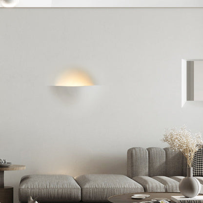 Inbouw Wandlamp Minimalistisch met Warme Uitstraling en Vierkante Gipsen Kap