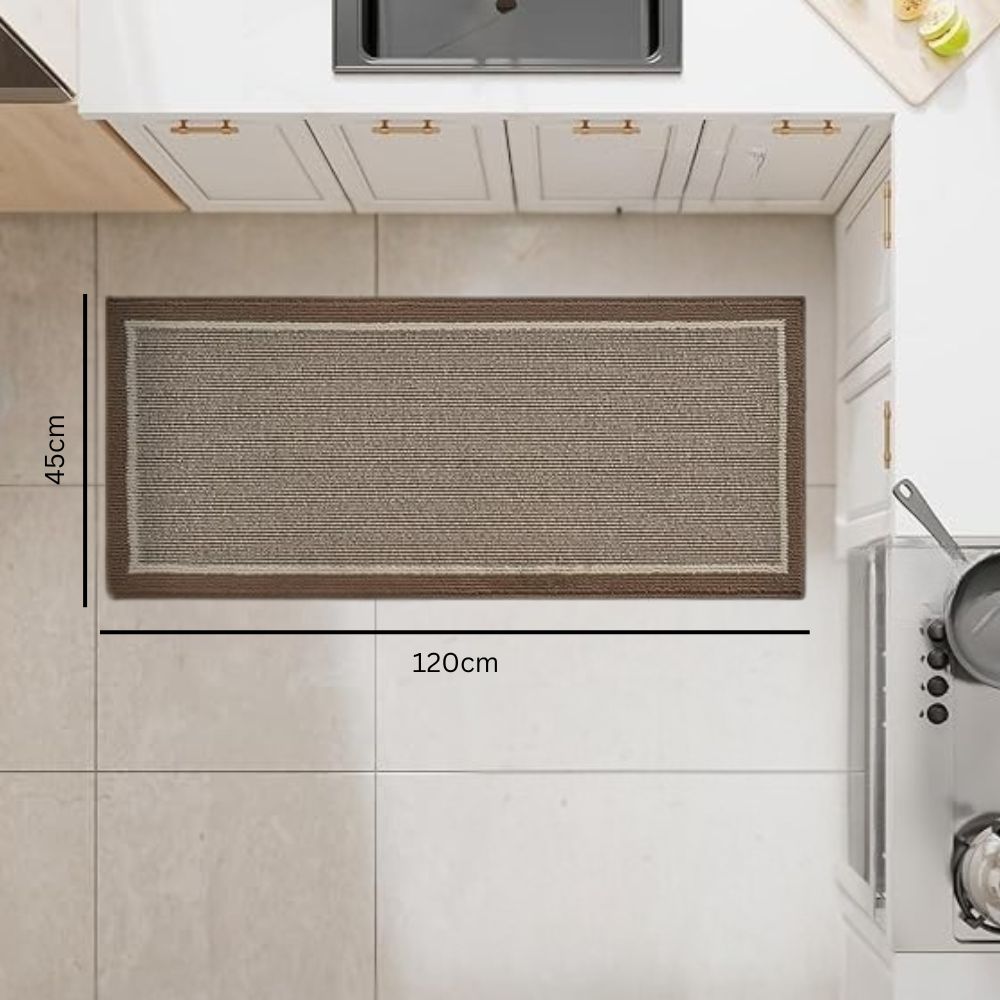 Keukenloper Antislip met Rand Design en Wasbaar Oppervlak
