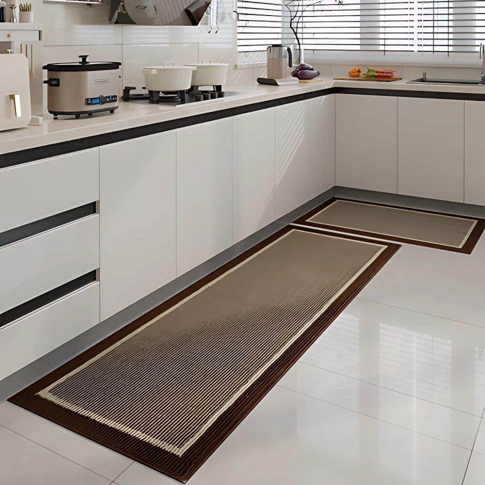 Keukenloper Antislip met Rand Design en Wasbaar Oppervlak