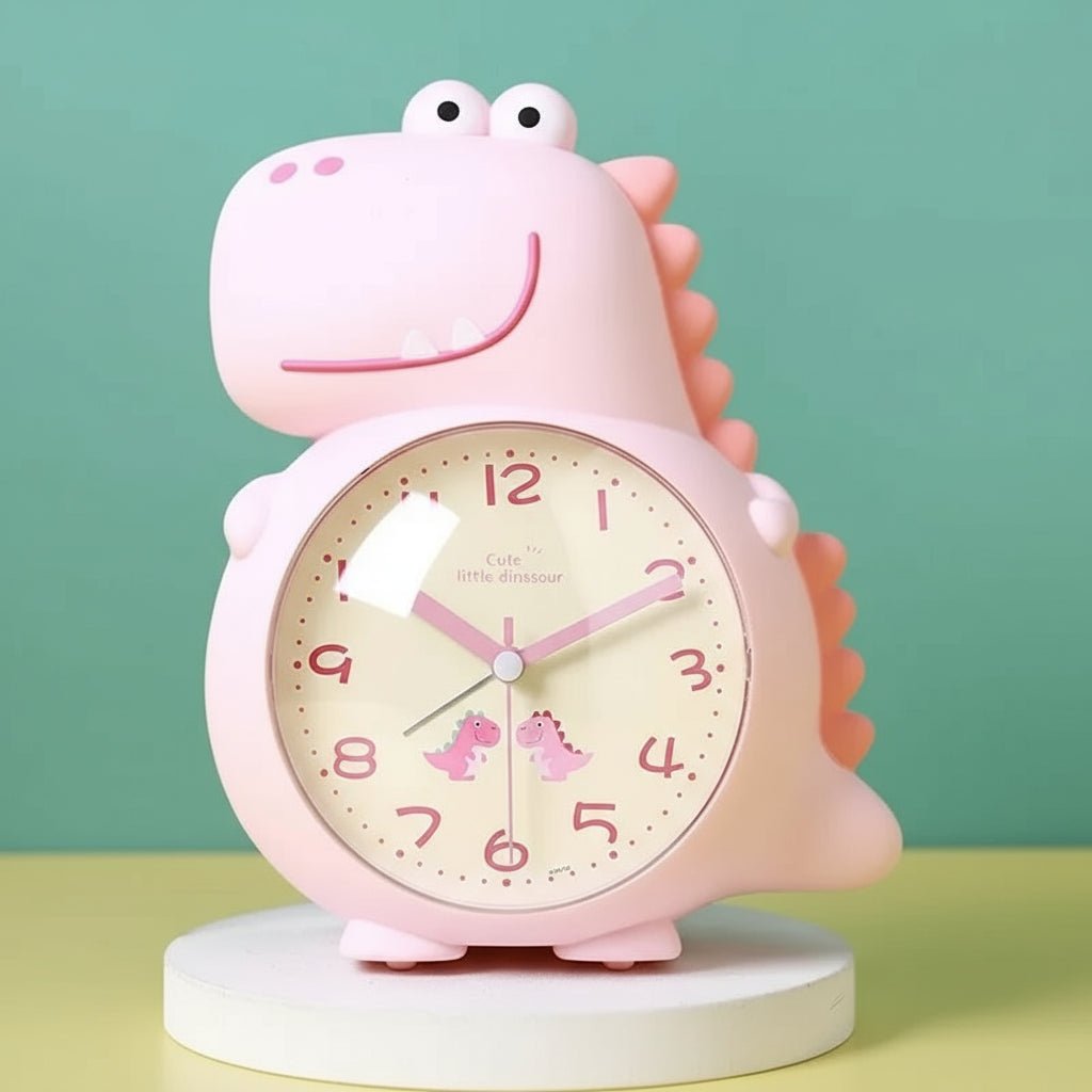 Kinder Wekker Dinosaurus met Weklicht en Stil Uurwerk