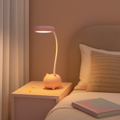 Kindertafellamp LED Dimbaar met Flexibele Arm en Dinosaurus Design