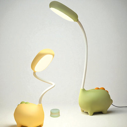 Kindertafellamp LED Dimbaar met Flexibele Arm en Dinosaurus Design