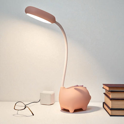 Kindertafellamp LED Dimbaar met Flexibele Arm en Dinosaurus Design