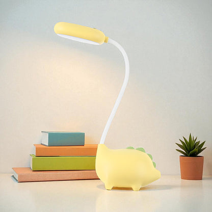 Kindertafellamp LED Dimbaar met Flexibele Arm en Dinosaurus Design