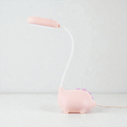 Kindertafellamp LED Dimbaar met Flexibele Arm en Dinosaurus Design