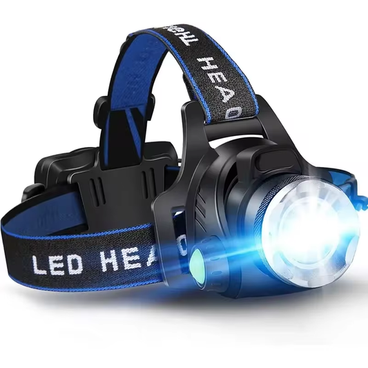 LED Hoofdlamp Zoombaar met 3 Standen en USB Oplaadbaar voor Buiten