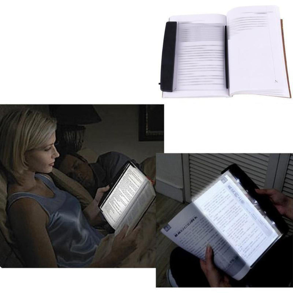 LED Leeslamp voor Boeken Plat Paneel met Bladwijzer Clip