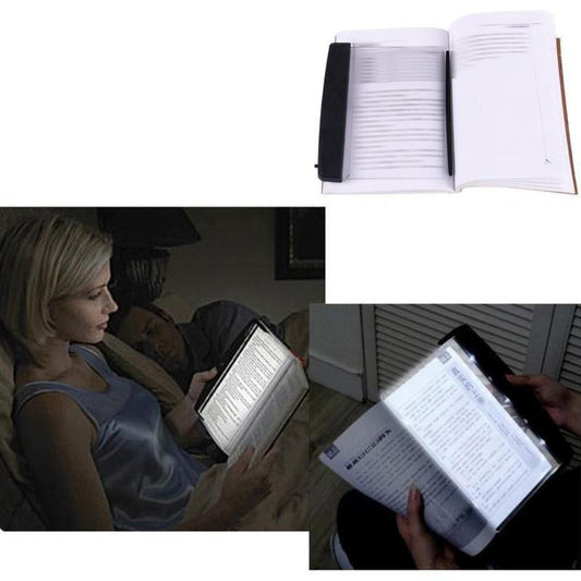 LED Leeslamp voor Boeken Plat Paneel met Bladwijzer Clip
