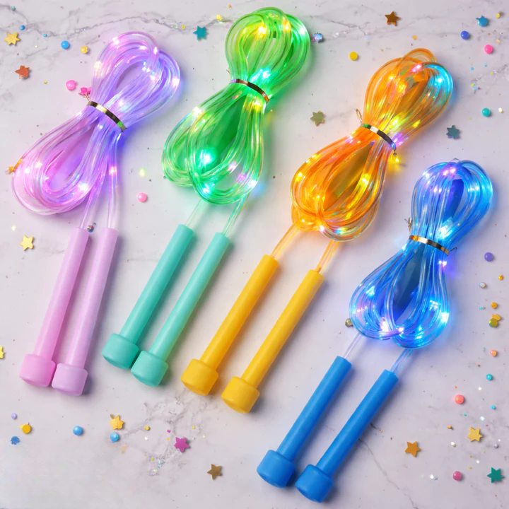 LED Springtouw voor Kinderen met Lichtgevend Touw en Instelbare Lengte